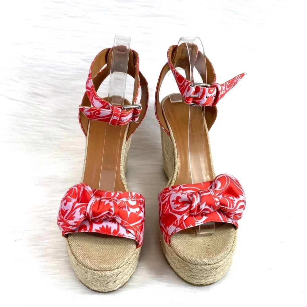 Marc‎ Jacobs Espadrille Sandals Red Floral Size39